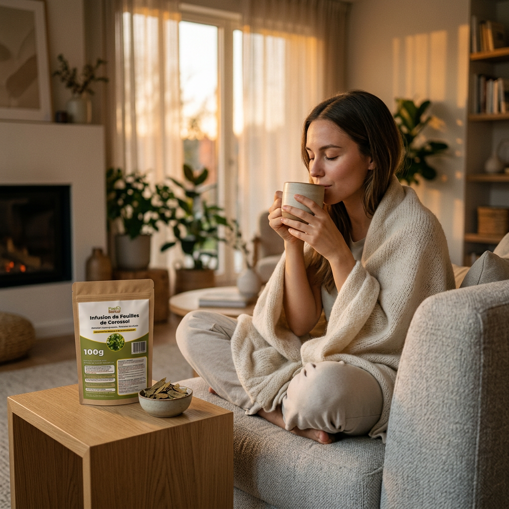 Infusion de Feuilles de Corossol 100% naturelle – Tisane Bien-Être & Relaxation Naturelle – Soursop Leaves / Graviola – Moment Détente Quotidien – Sans pesticides - 100g